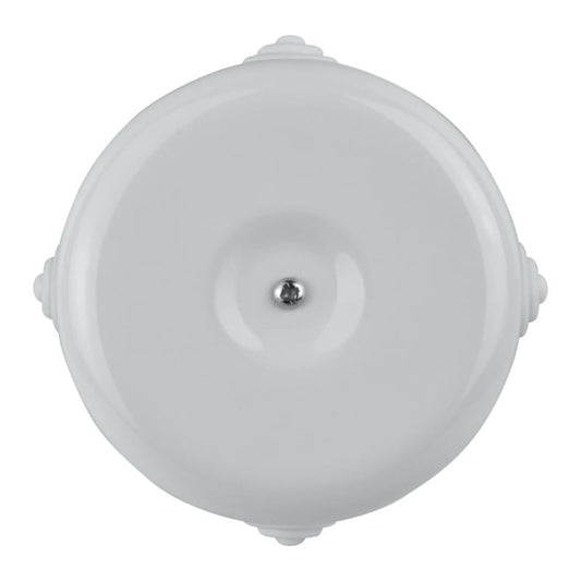 Porcelanowa puszka instalacyjna, natynkowa, VINTAGE, biała