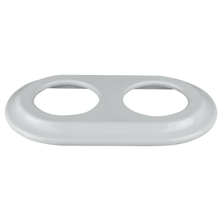 Porcelanowa ramka podwójna, VINTAGE, biała