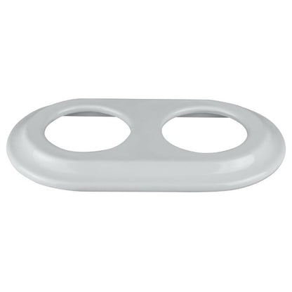 Porcelanowa ramka podwójna, VINTAGE, biała