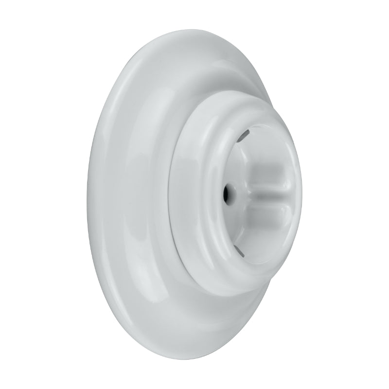 Porcelanowe Gniazdo Schuko, podtynkowe VINTAGE białe