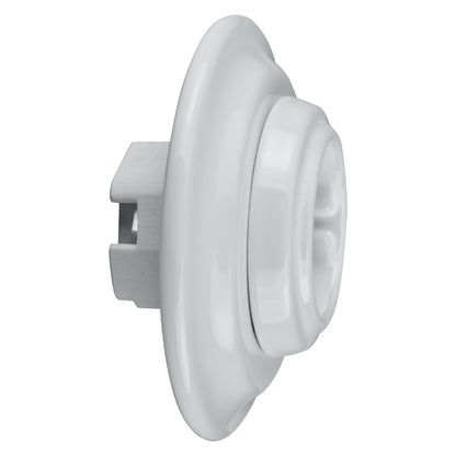Porcelanowe Gniazdo Schuko, podtynkowe VINTAGE białe